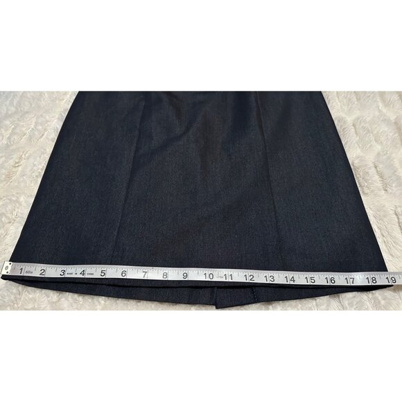 GEORGE Career Mini Skirt Dark Denim Color Polyester Rayon Blend Women's Size 6 - Picture 5 of 9